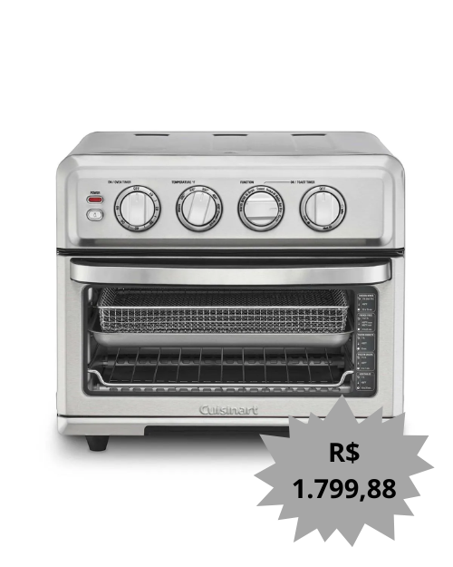 Airfryer + Forno Ovenfryer 17L Cuisinart Grill 127V