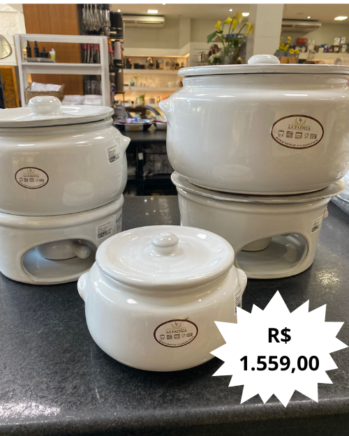 Rechaud de porcelana para feijoada